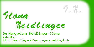 ilona neidlinger business card